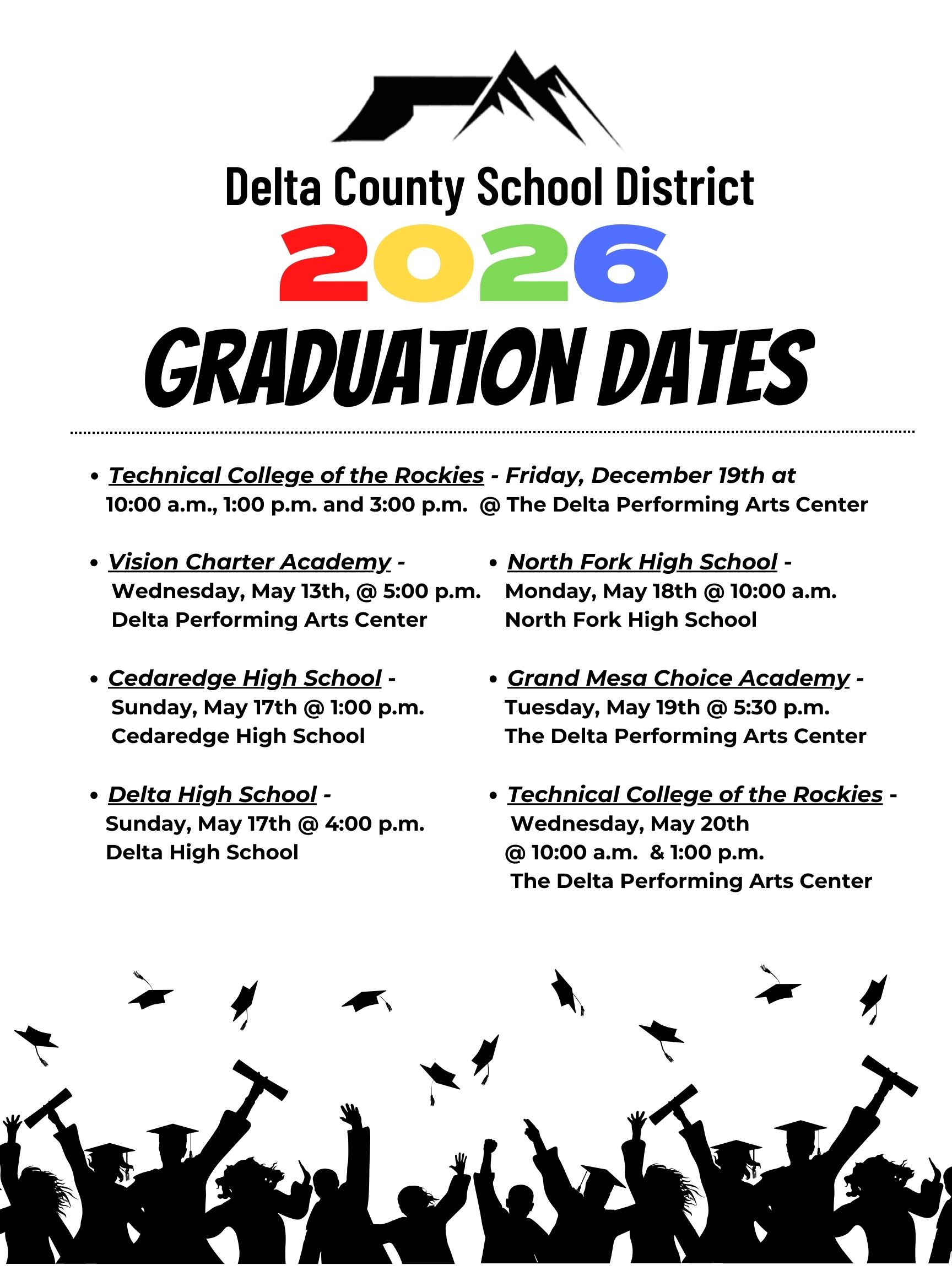 2026 Graduation Dates